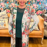 Vintage Holiday Mesh Duster