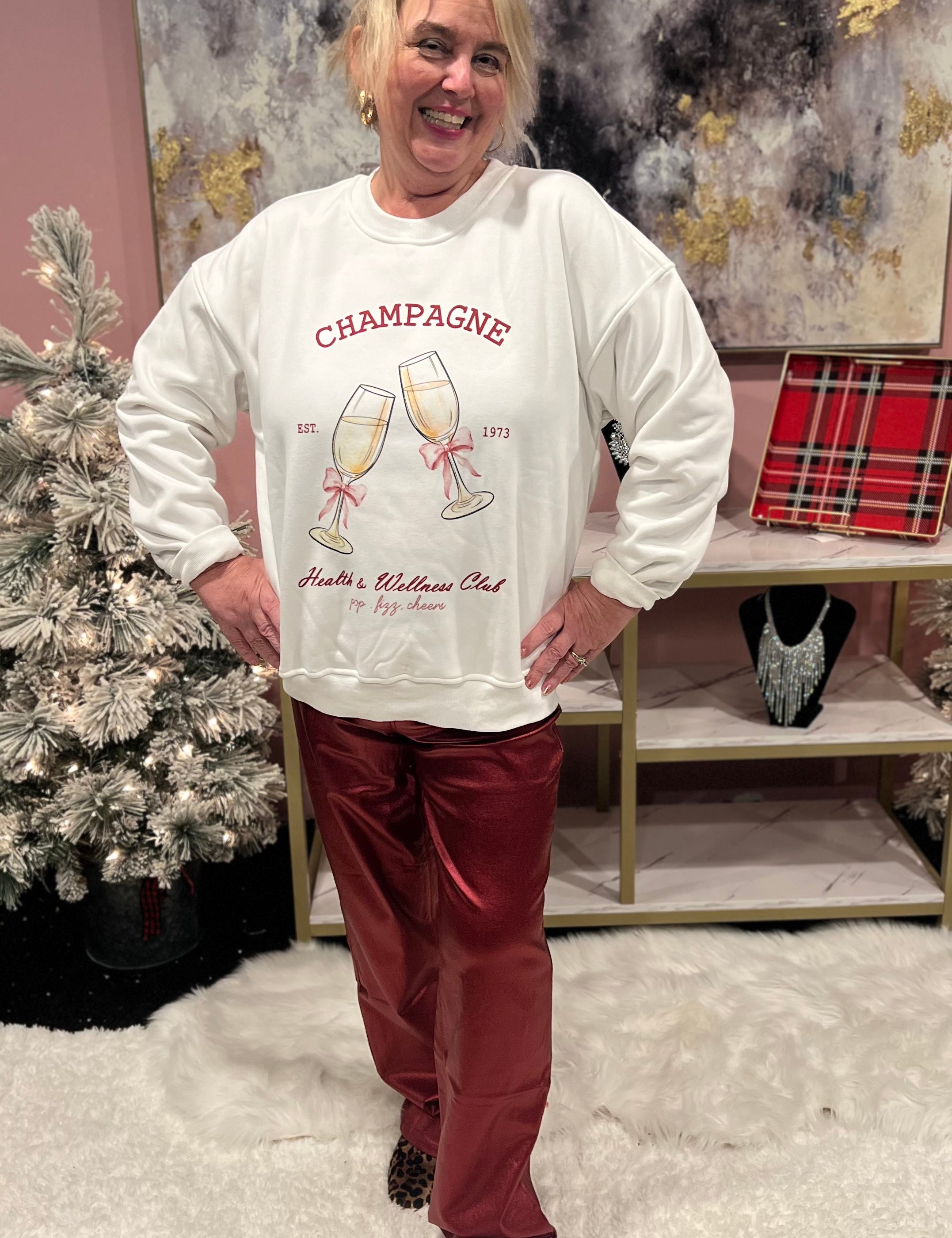 Champagne Health & Wellness Club Sweatshirt