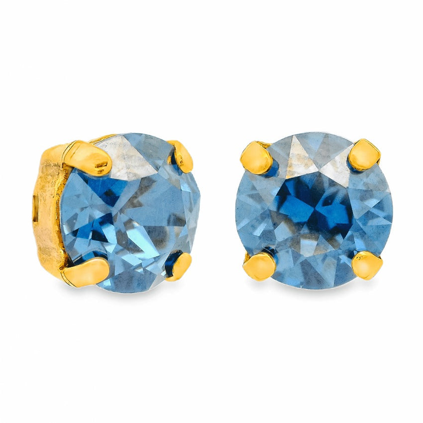 OAKLAND STUDS IN ICE BLUE GLIMMER