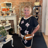 Rhinestone Football Purse