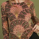 Mauve Burn Out Velvet Top