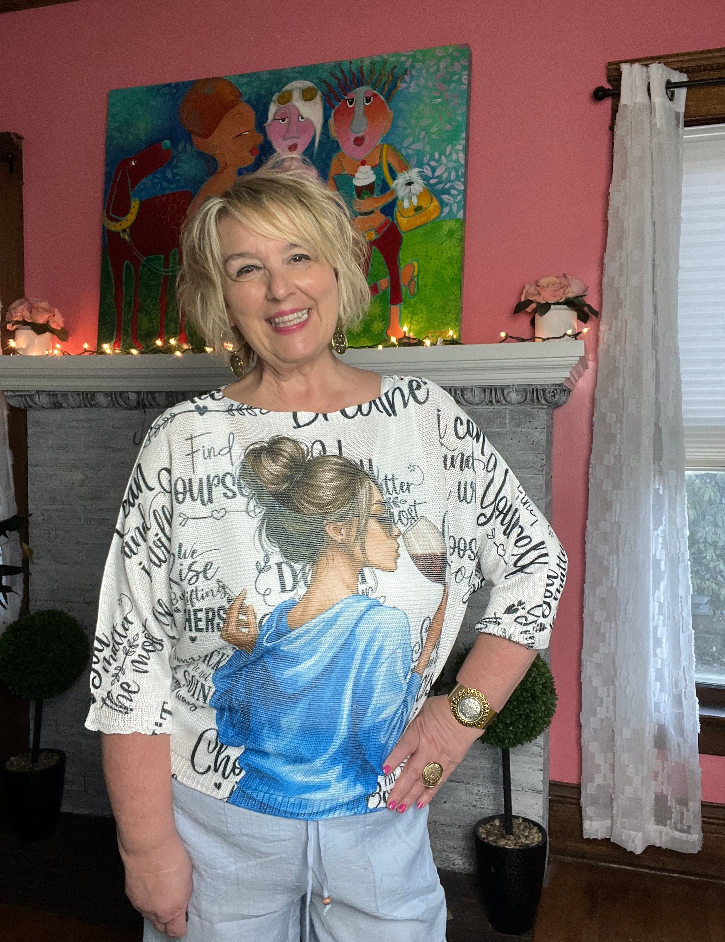 Choose Joy Italian Knit Sweatee