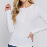 Thermal Knit Henley Top