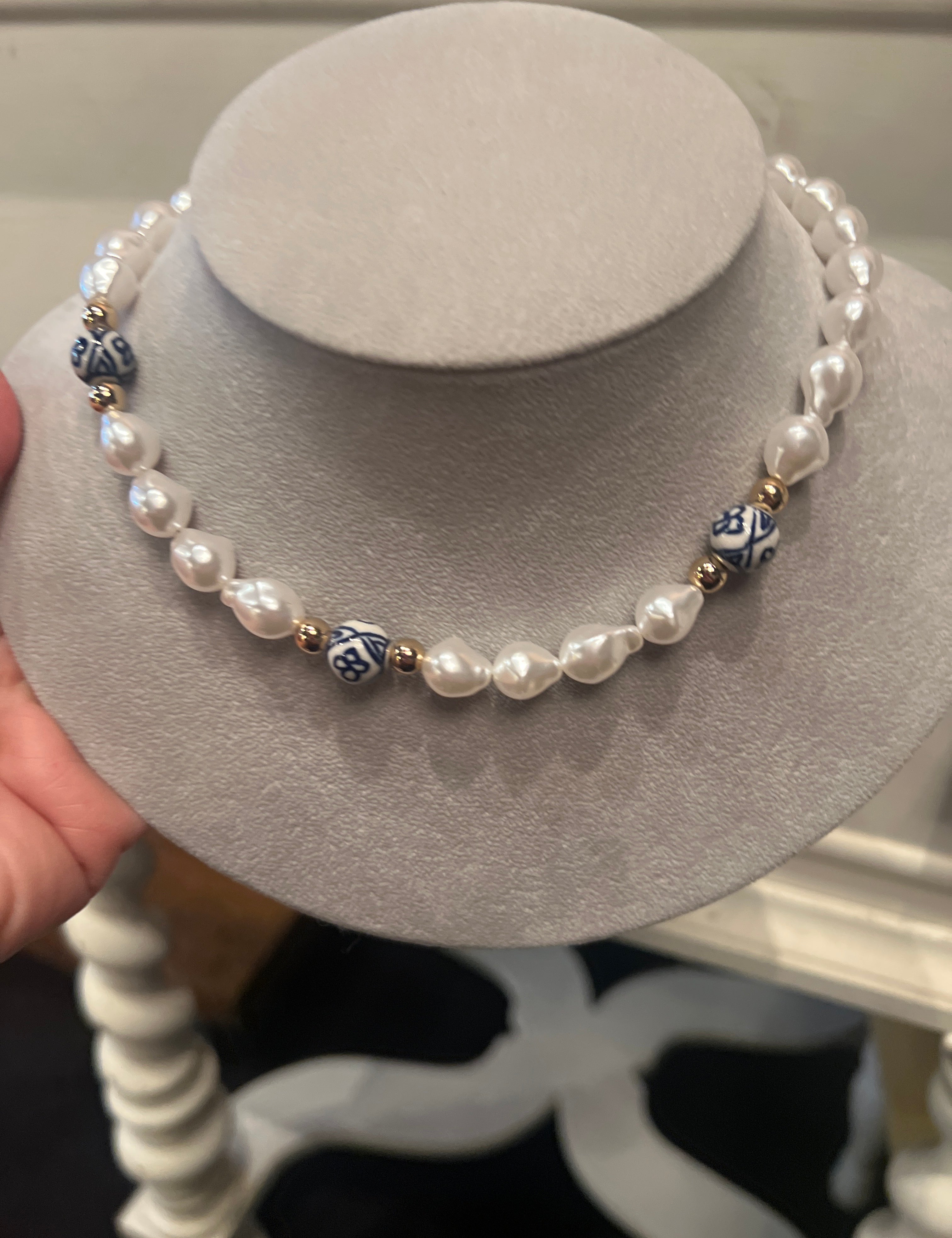 *Golden Stella- Chinoserie Necklace