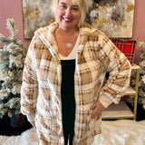 **Toasty Warm Plaid Sherpa Jacket