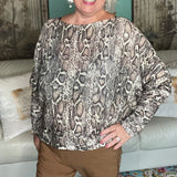 **Fabulous Snakeprint Sweater