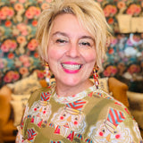 Gold Nutcracker Mesh Top