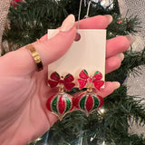 Vintage Christmas Bulb Earring