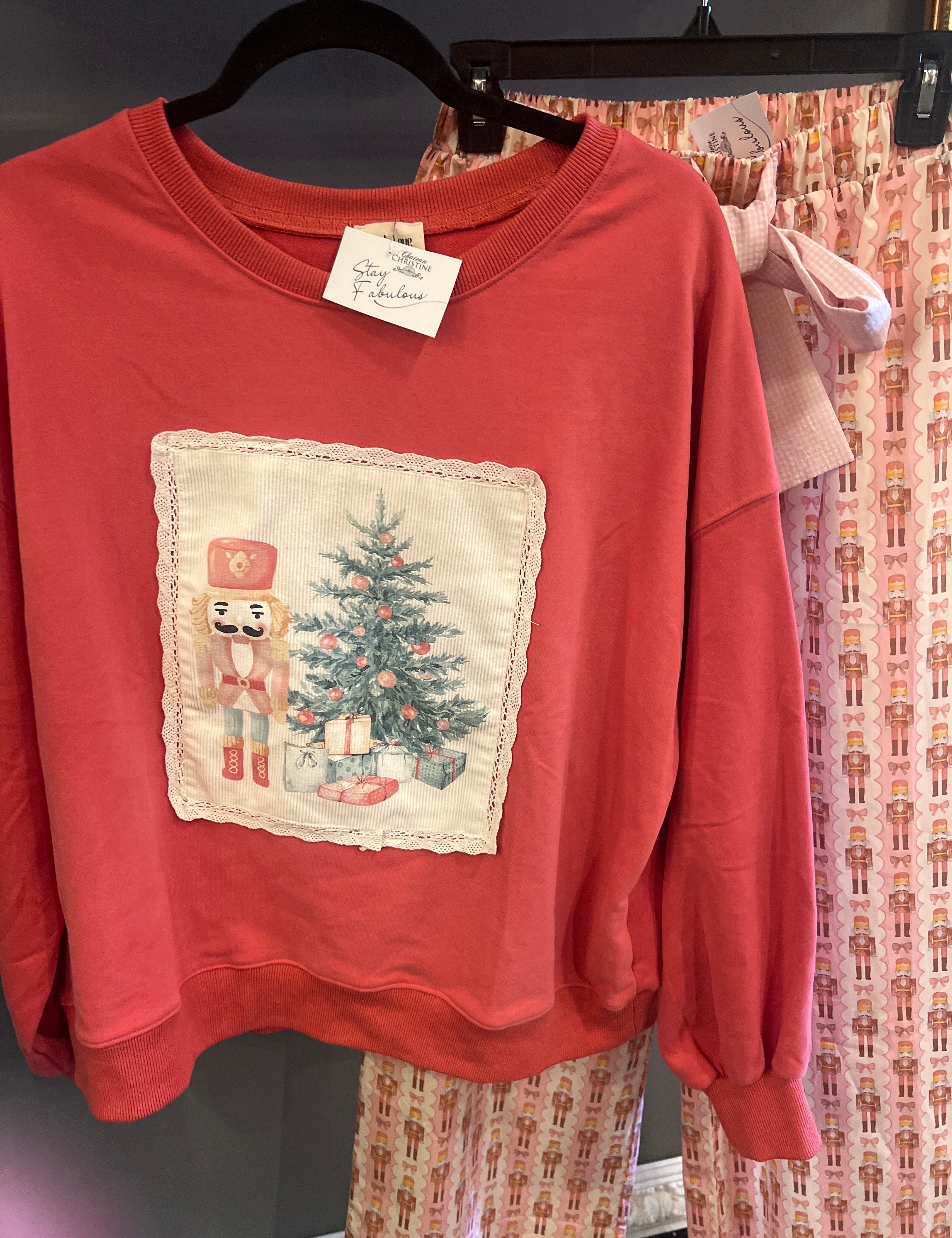 Vintage Christmas Corduroy Sweatshirt