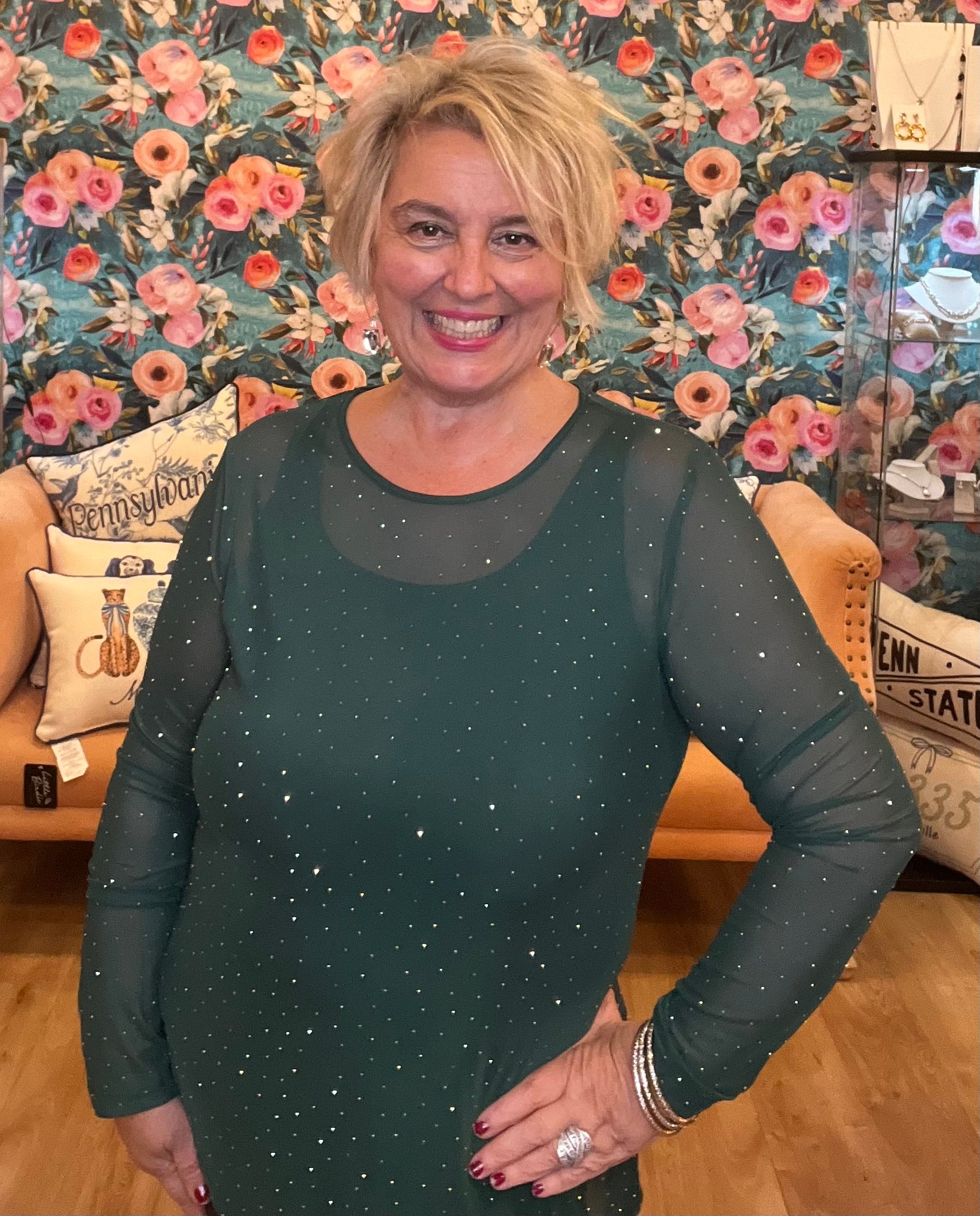 Emerald City Mesh Top