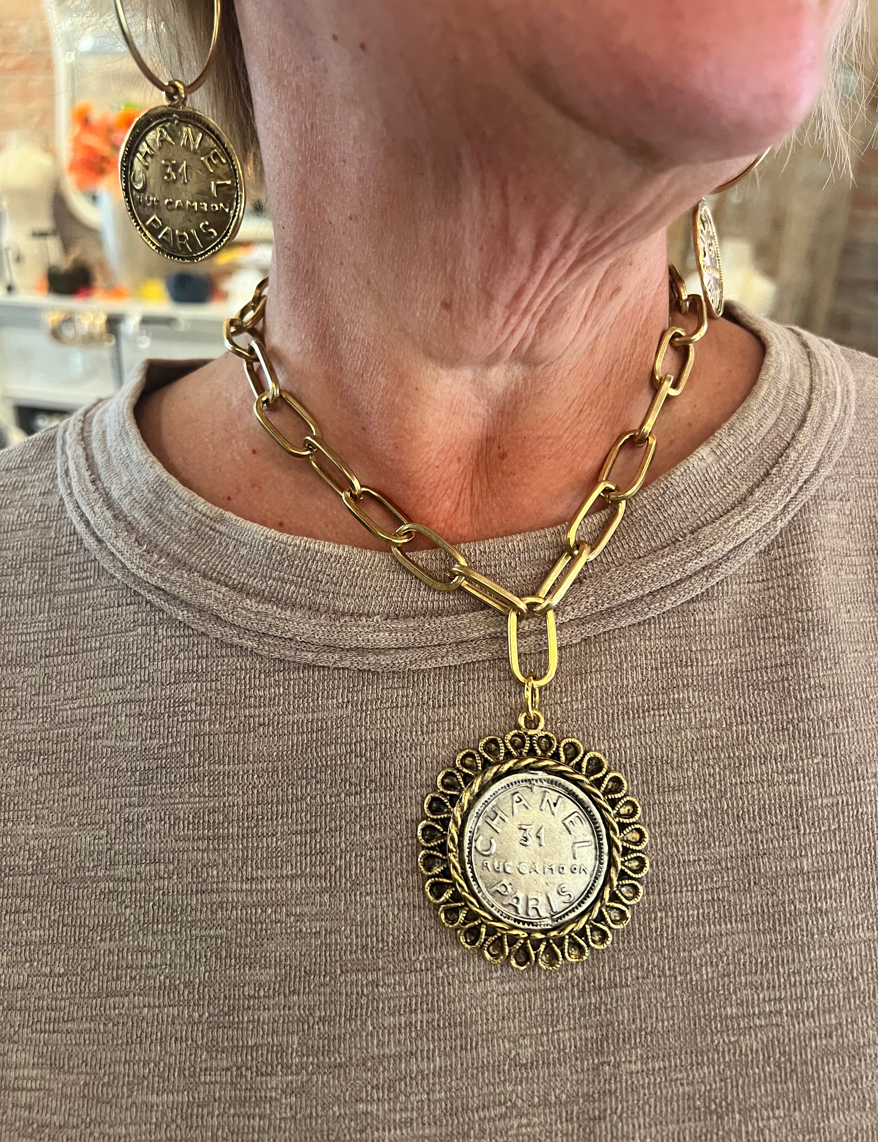 Vintage Rue 31 Coin Necklace