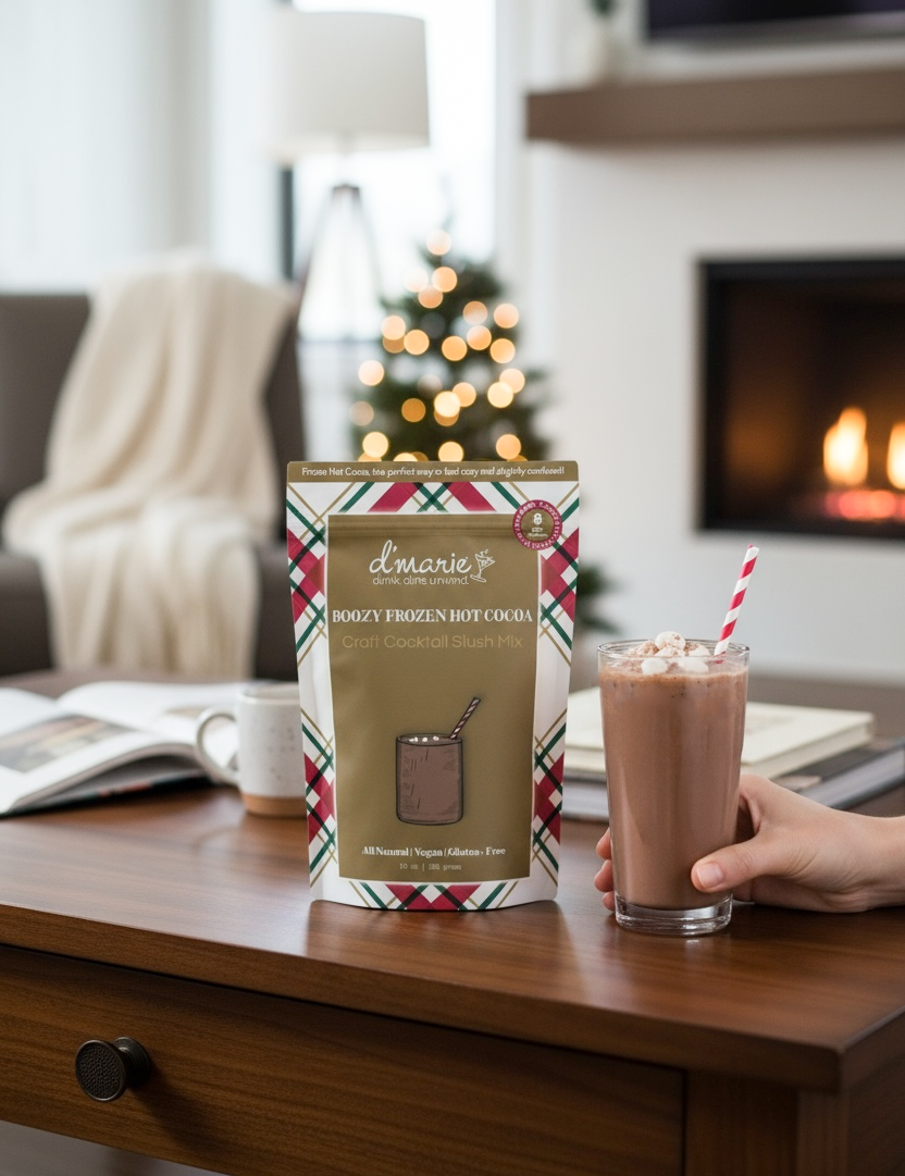 Boozy Frozen Hot Cocoa Cocktail Mix - Ready-To-Freeze Cocktail