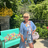 Granny Square Crochet Trim Tassel Lace Beach Cover Up Poncho