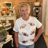 Blitz Babe Sequin Football Tee
