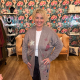 Holiday Cheers Glitter Cardigan