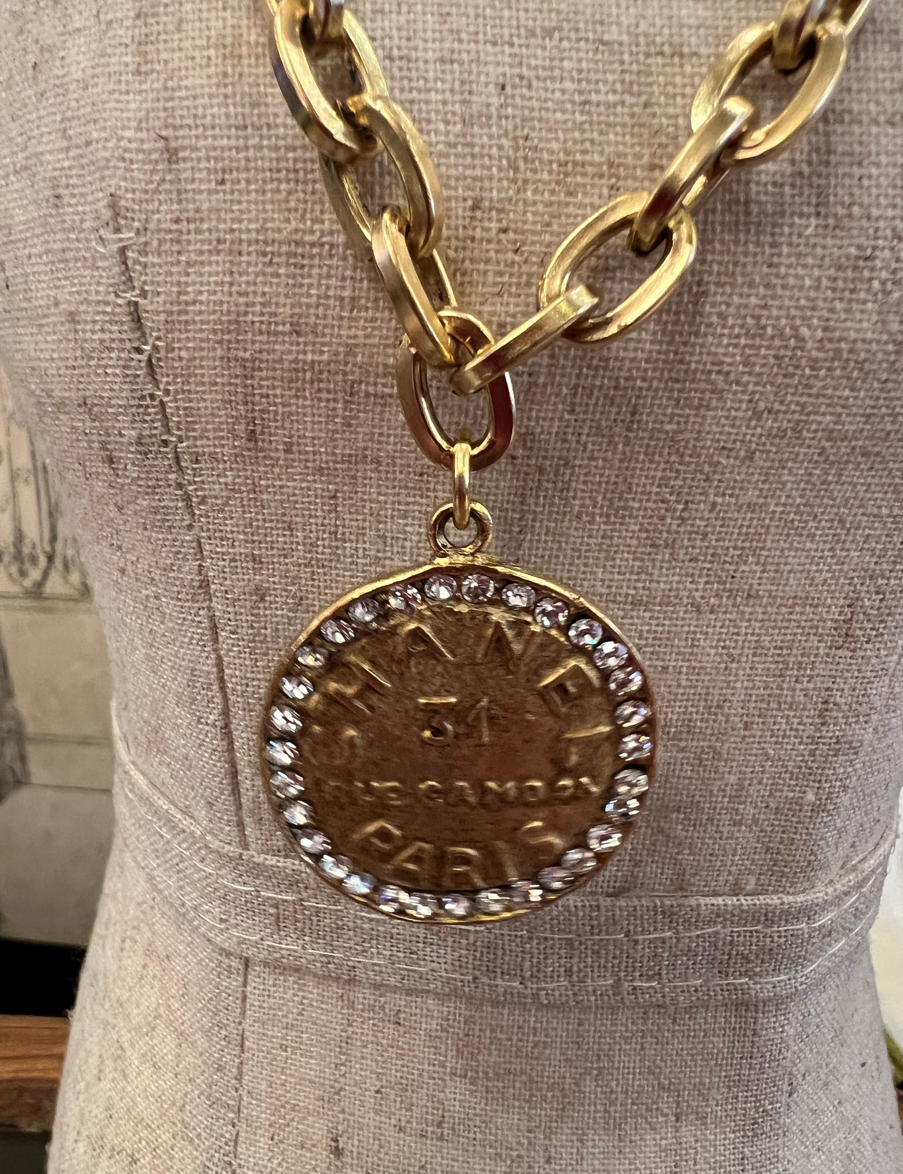 31 Rue Cambon Paris Coin Necklace