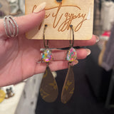 Keep It Gypsy - Small Leather LV earring