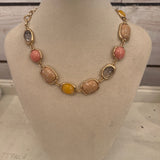 *Colorful Pebble Necklace