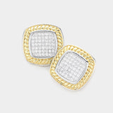 Pave Stud Earrings