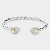 Braided Metal Cuff Bracelet