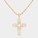 Fillagree Cross Necklace