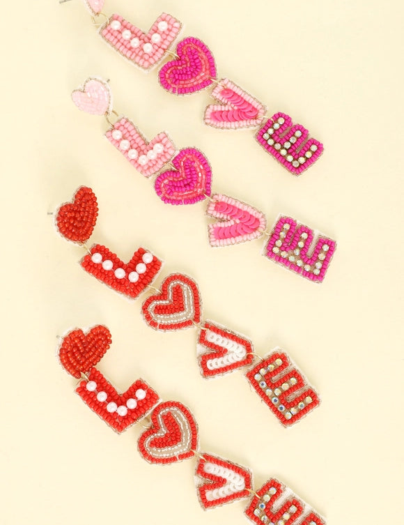 **Valentine's Love Letter Earrings