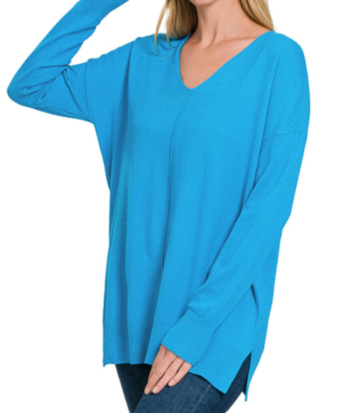 *Basic Front Seam Sweater