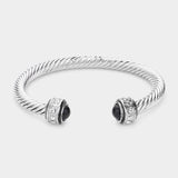 Pearl Metal Cuff Bracelet