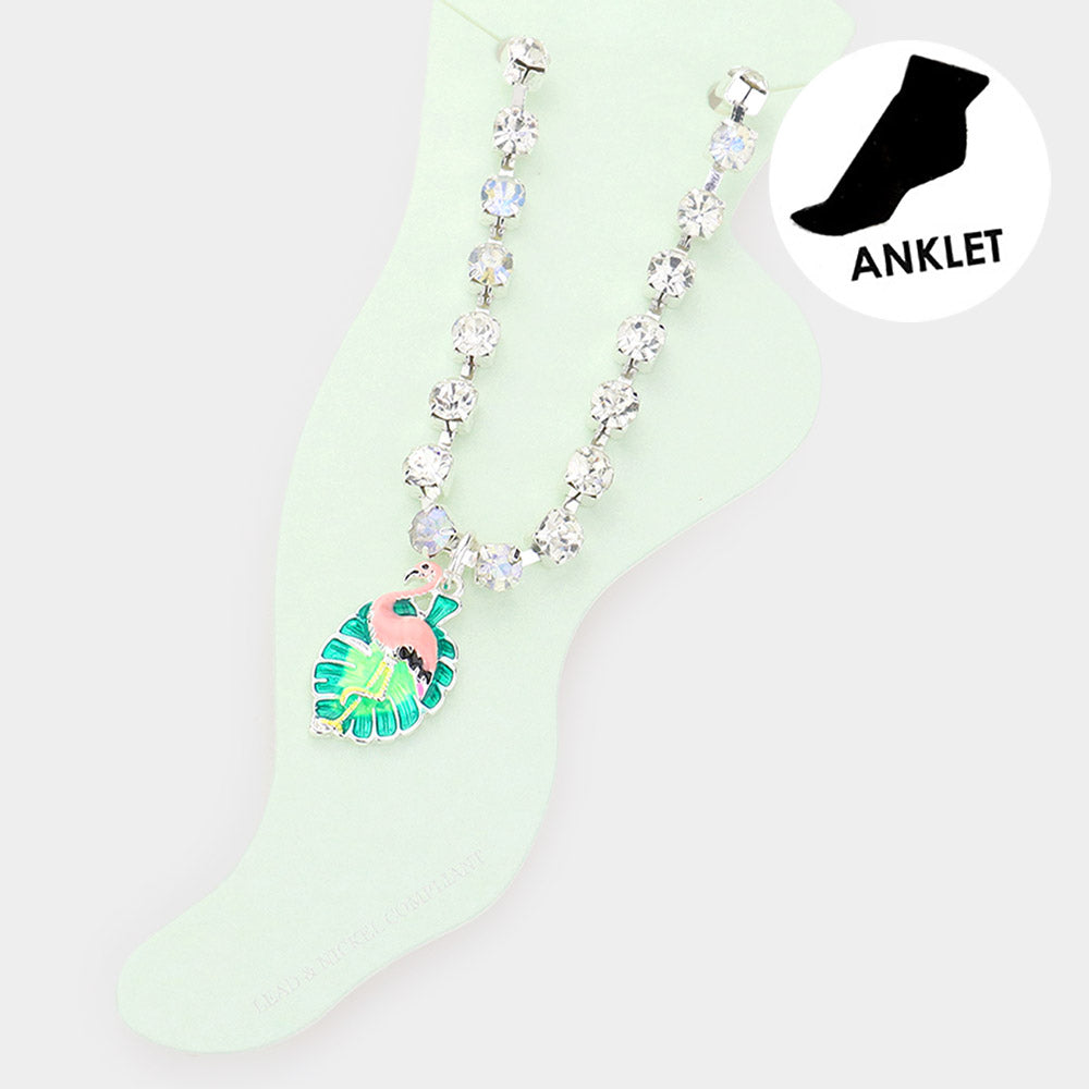 Flamingo Paradise Ankle Bracelet