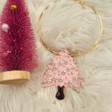 Pink Pearl Christmas Tree Choker