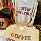 Tan Coffee Weather Lightweight Sweater