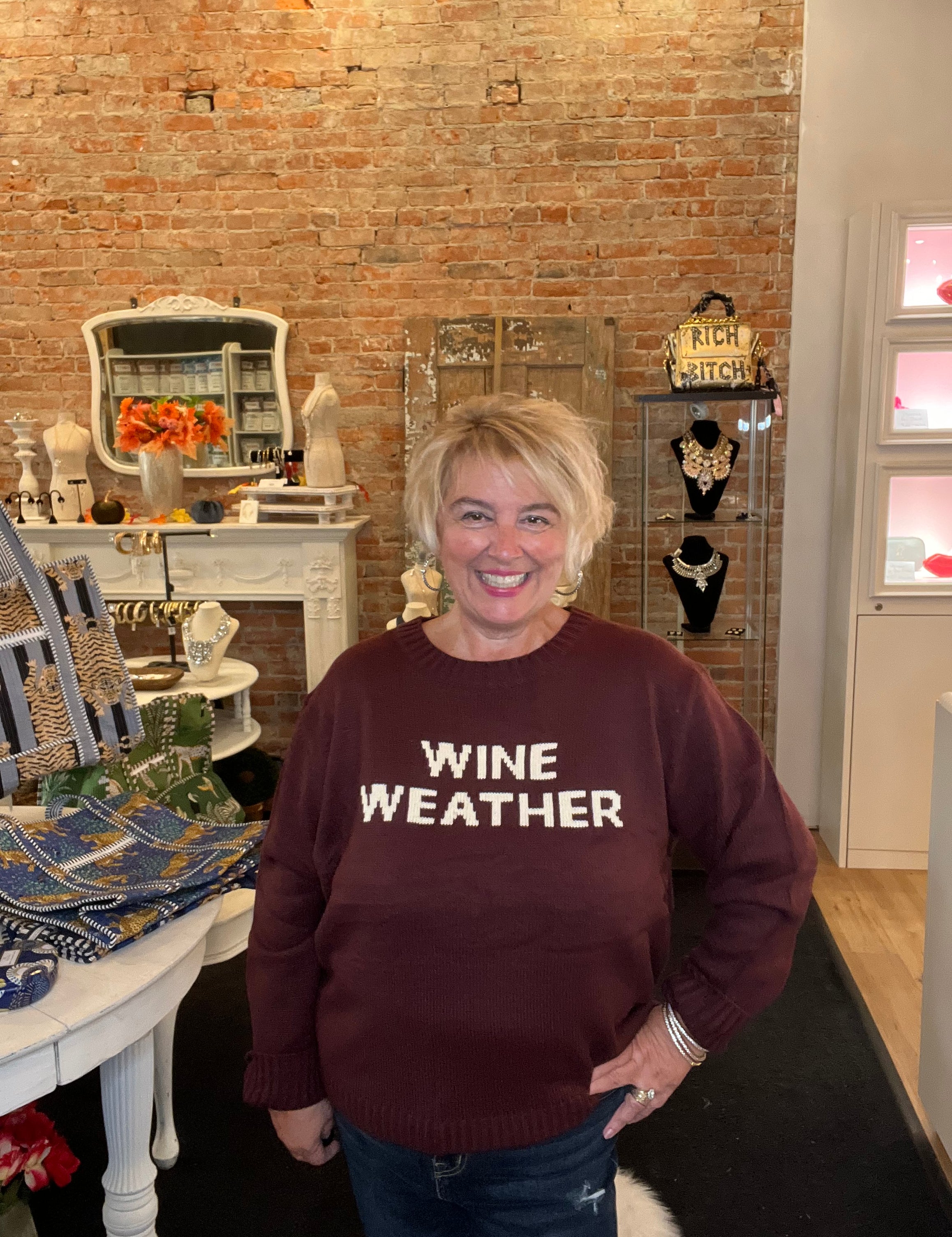 Wine Weather Sweater