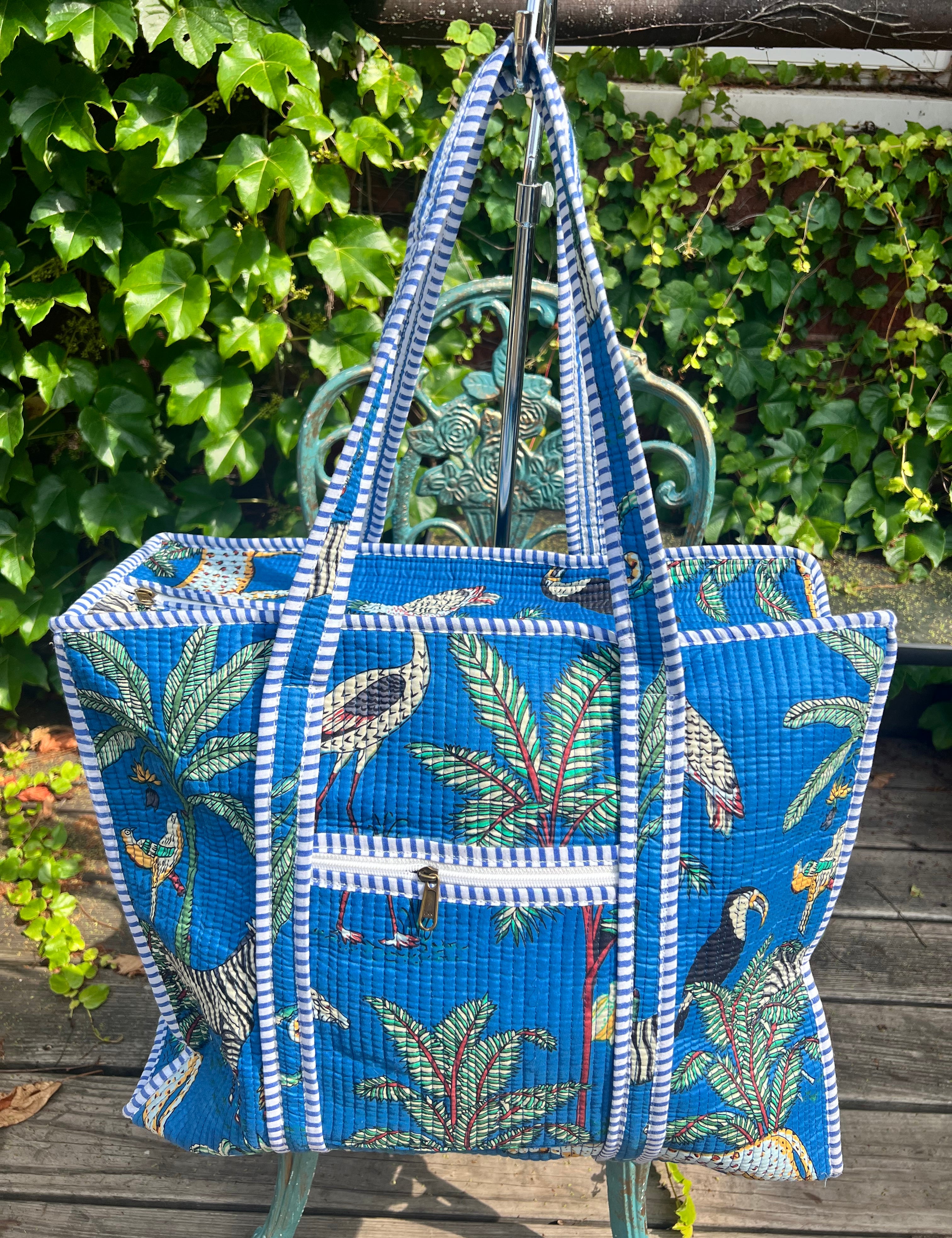 Rainforest Quilted Traveler Tote