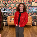 Sequins Cropped Cardigan Jacket