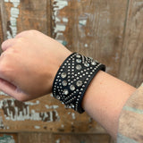 Leather Studded Snap Bracelet