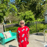 **Red White & Booze Mini Dress