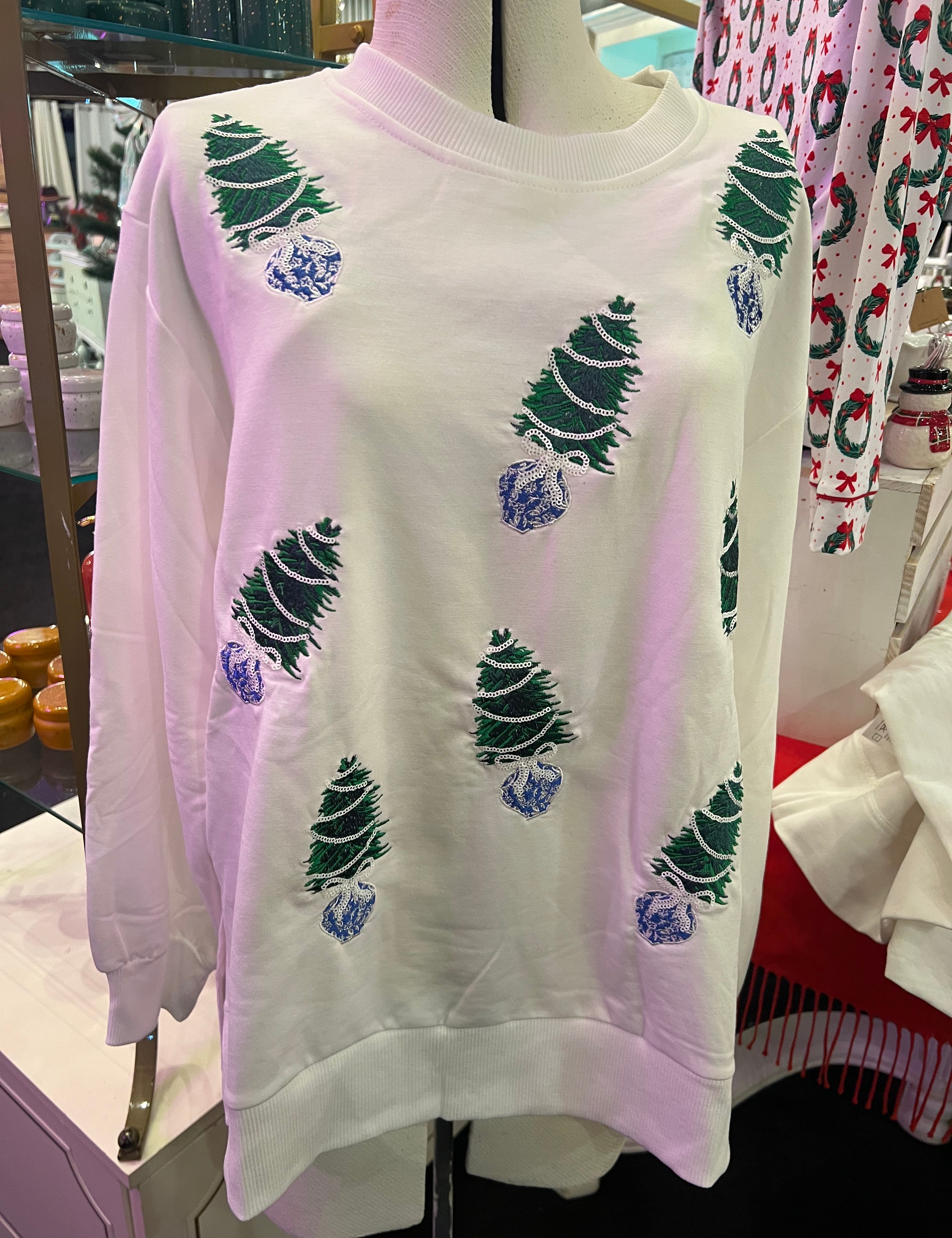 A Blue Christmas Sweatshirt