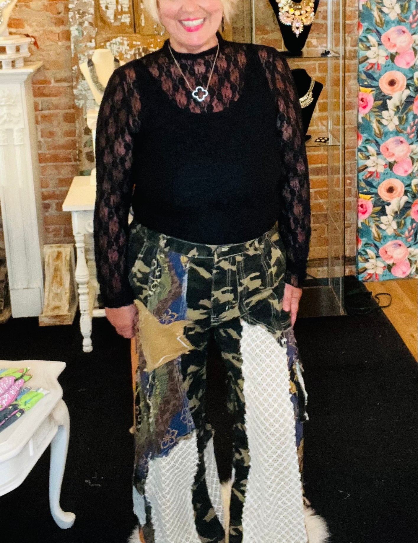 Stars & Camo Wide Leg Pants