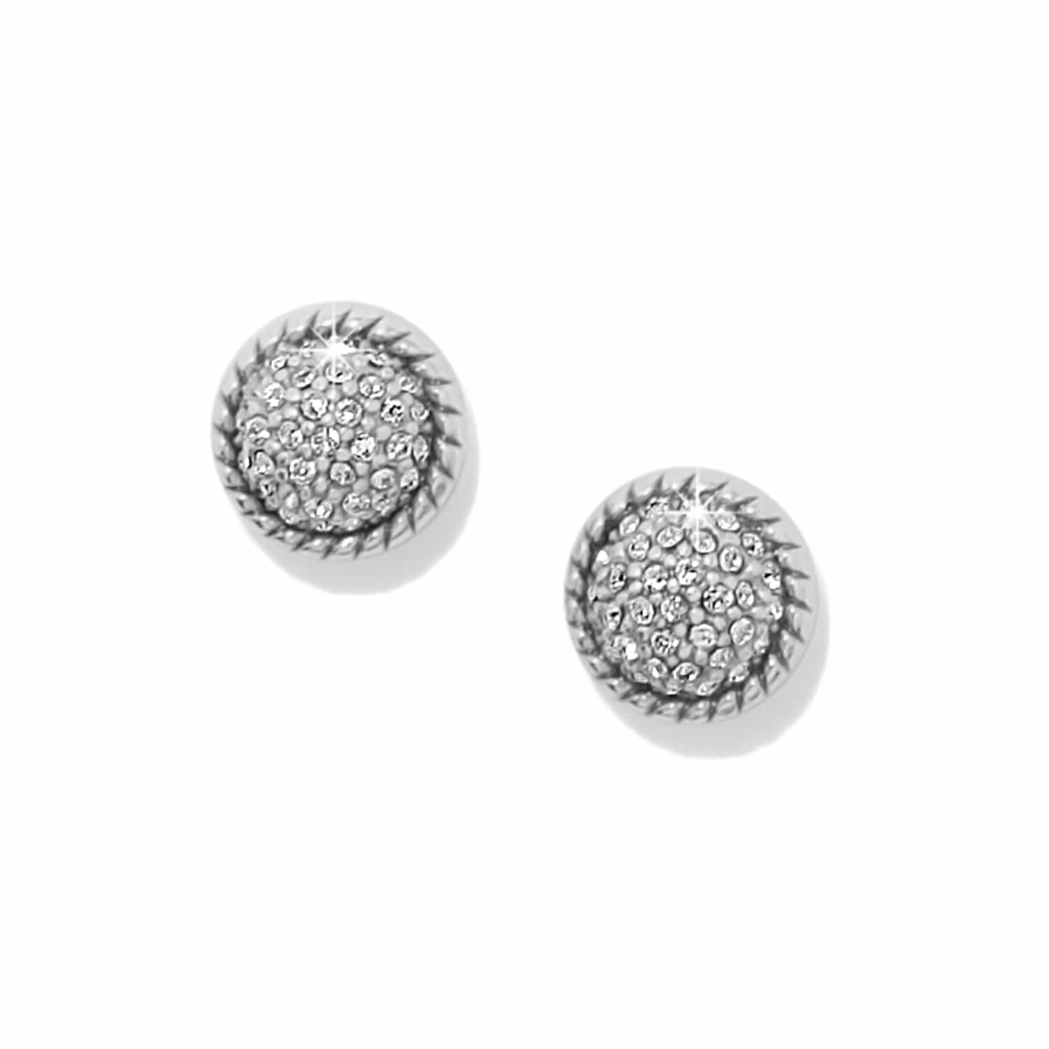 Illumina Celeste Dome Post Silver Earrings
