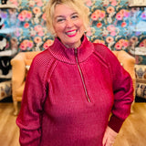 Two Tone Quarter Zip Sweatshirt