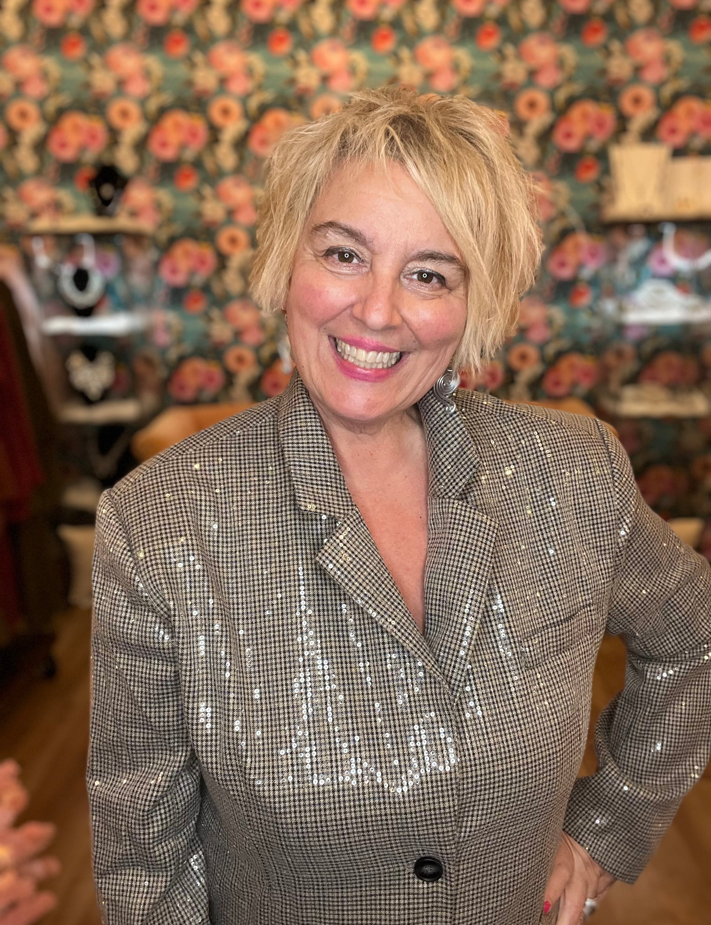 No Men Allowed Sequins Blazer