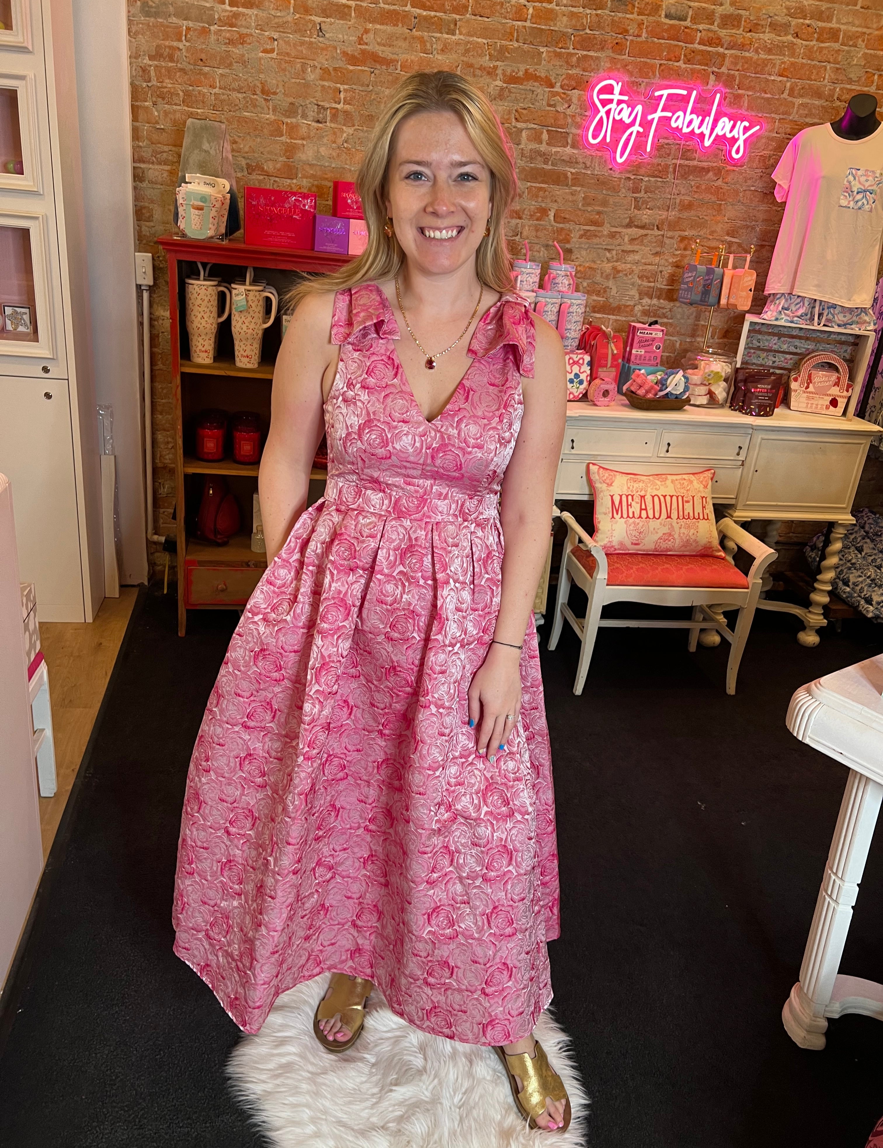 Lady Kitty Brocade Dress