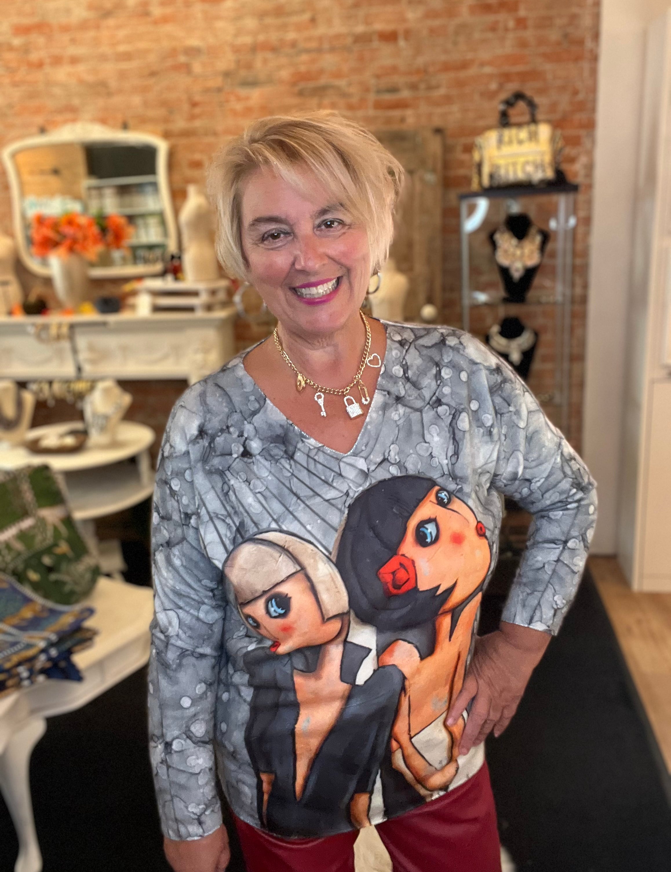 Lovely Ladies Brushed Sweater