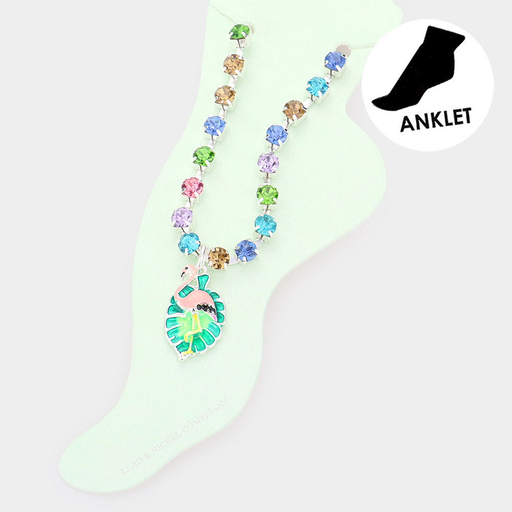 Flamingo Paradise Ankle Bracelet
