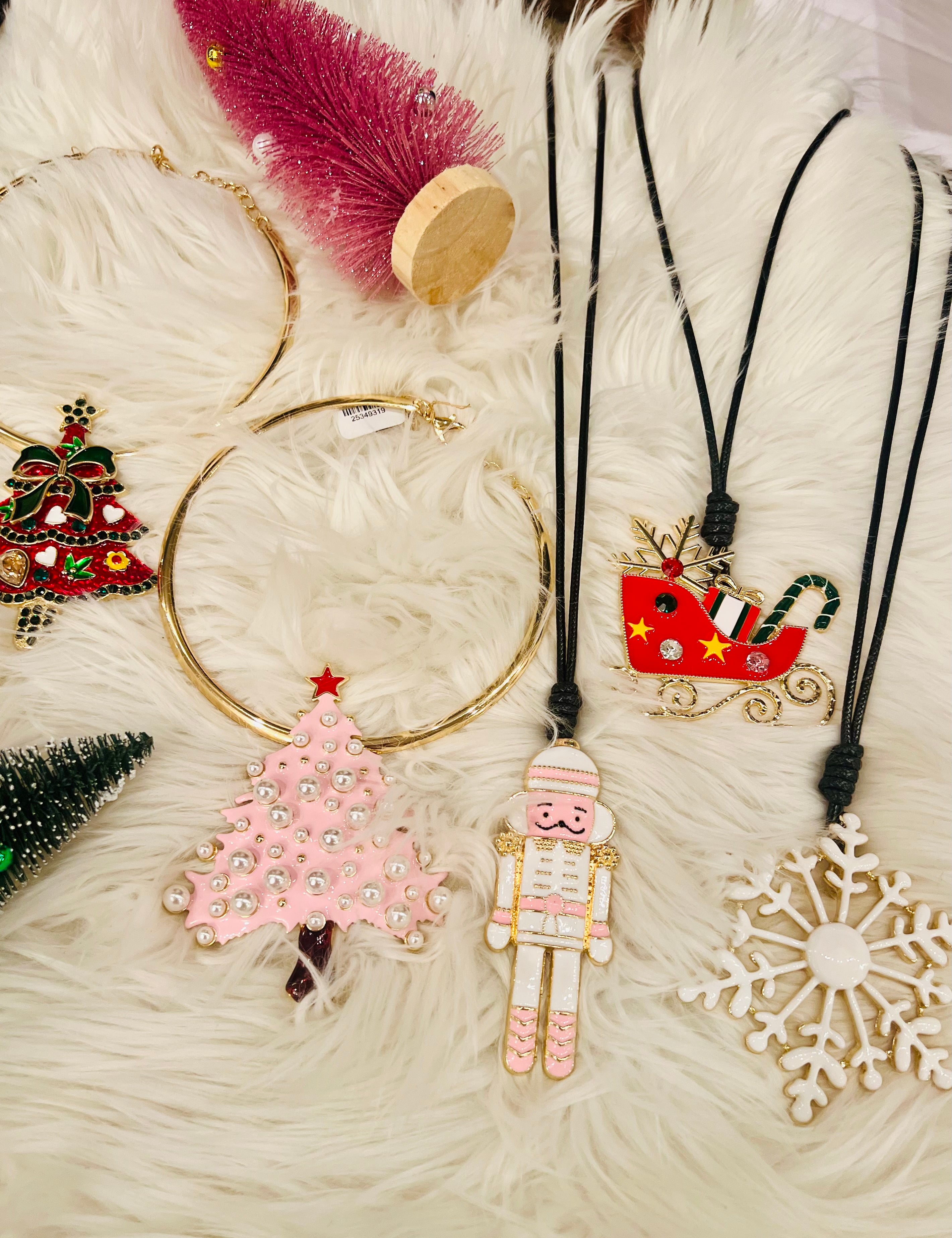 Large Christmas Pendant Necklace