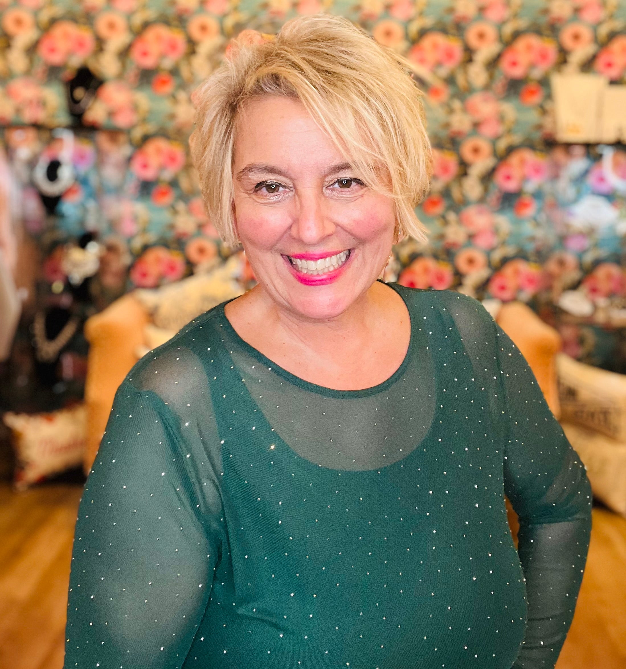 Emerald City Mesh Top