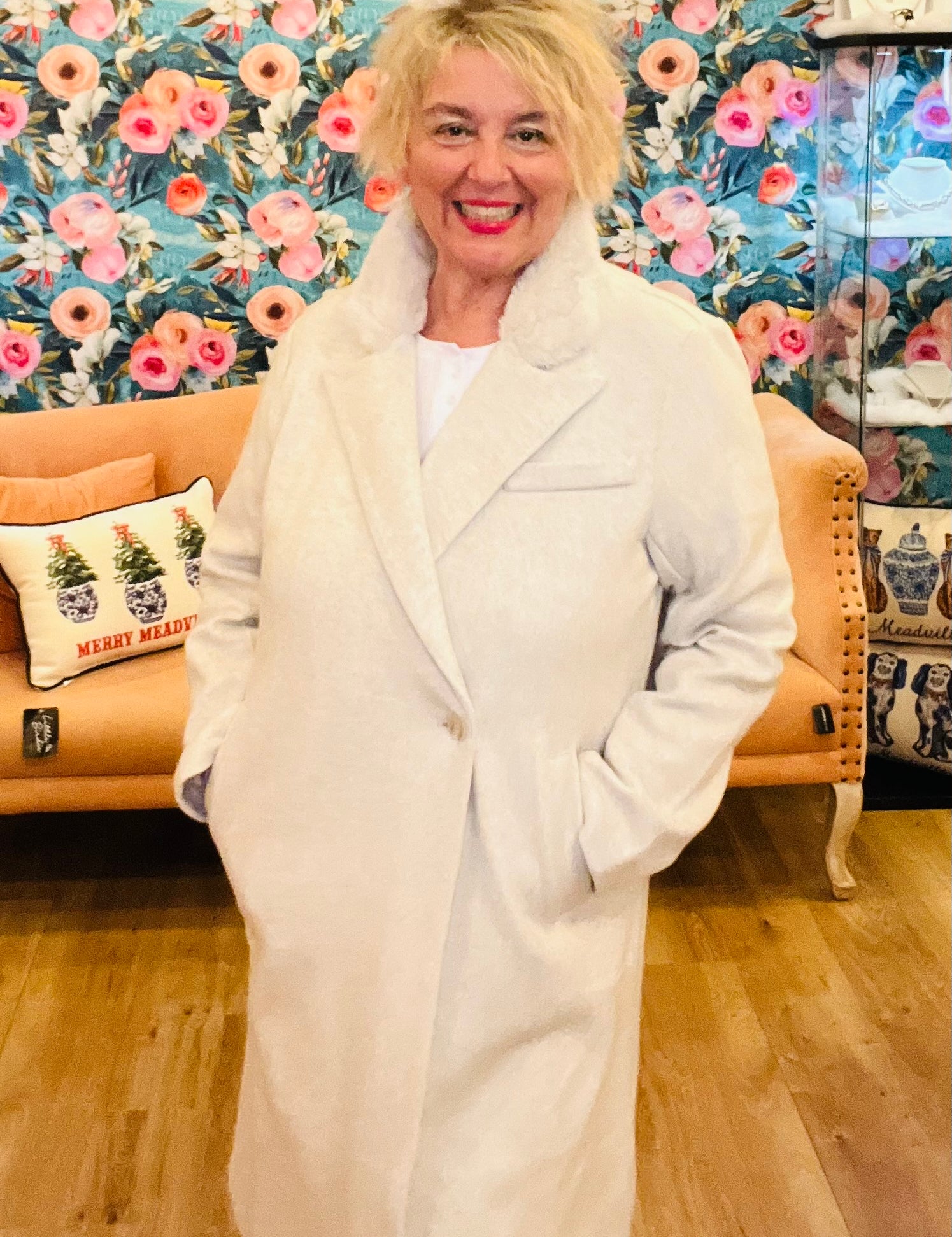 Cozy Cream Long Coat