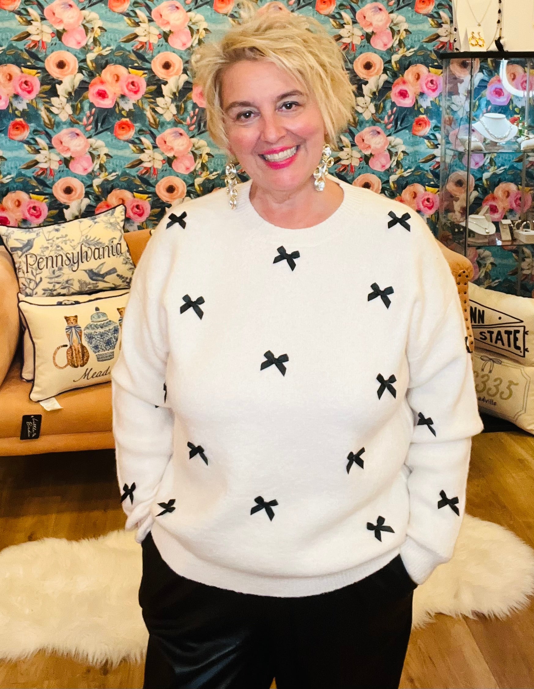 Baby Bows Knit Sweater