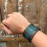 Leather Studded Snap Bracelet