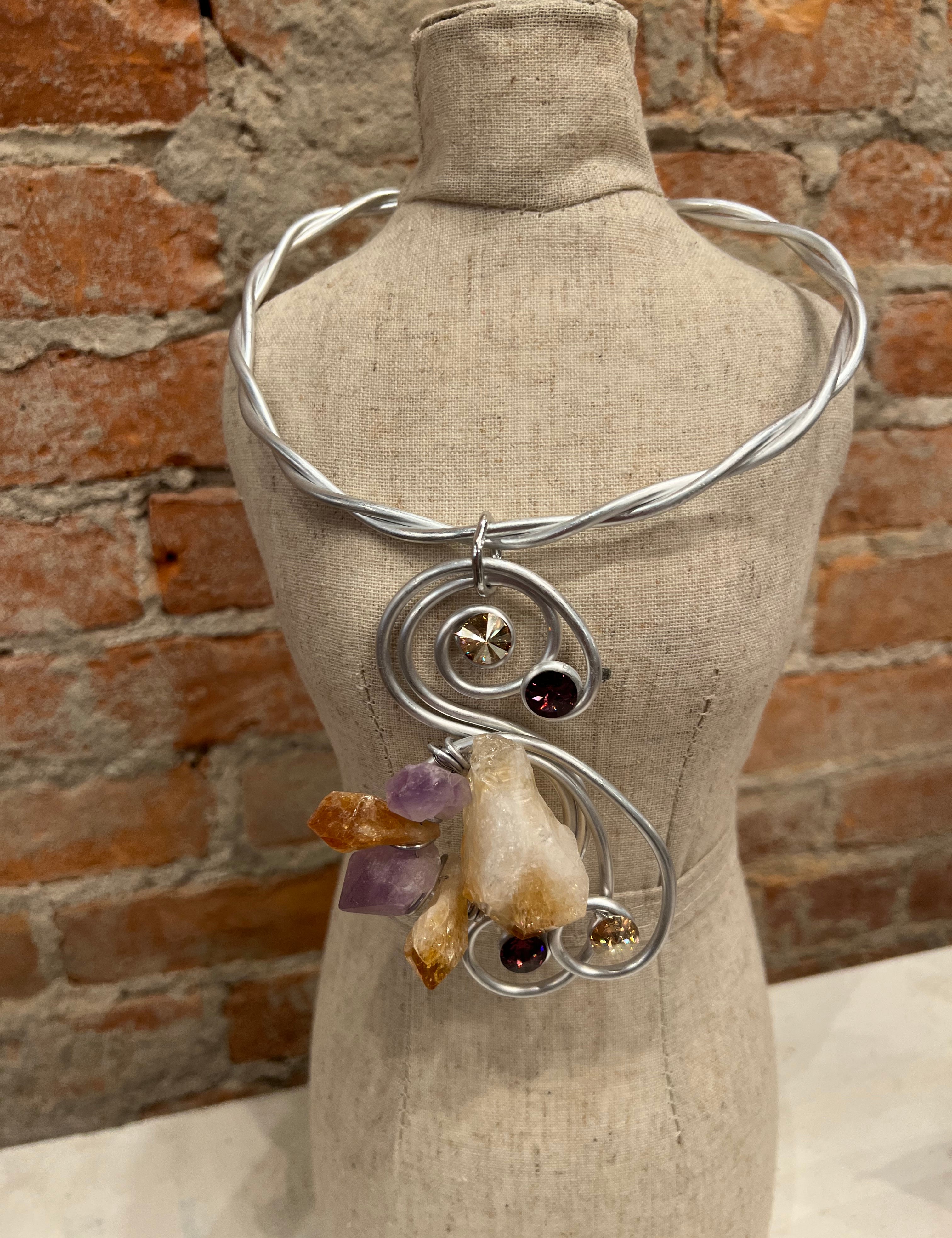 Jeff Lieb - Amethyst Crystal Necklace